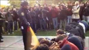 Officer pepper sprays students