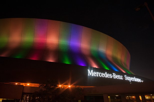 The Mercedez-Benz Superdome in New Orleans