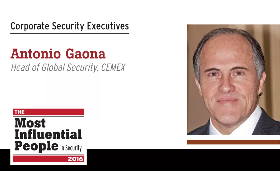 Antonio Gaona, Head of Global Security, CEMEX