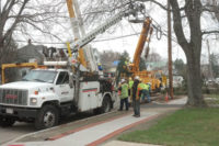Utility workers during Superstorm Sandy
