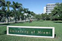 University of Miami sign