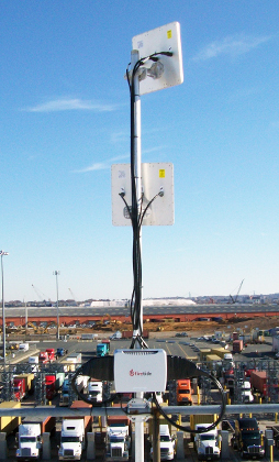 A wireless mesh node at PNCT in New Jersey