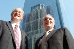 Mark Farrell, CSO of Comcast (left), and Jim Birch, Director of Security and Life Safety for the Comcast Building, Liberty Property Trust