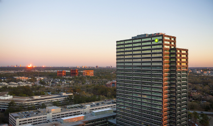 The BP America headquarters at the WestLake campus requires employees to follow basic rules for safe, responsible operation. Photo courtesy of AlliedBarton.