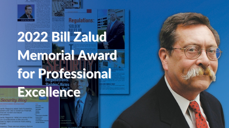 2022 Bill Zalud Memorial Award for Professional Excellence