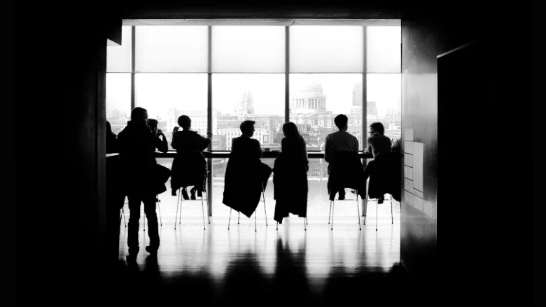 Cybersecurity leaders at conference