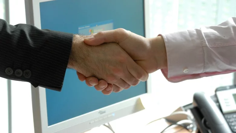 Business handshake