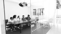 employees in conference room