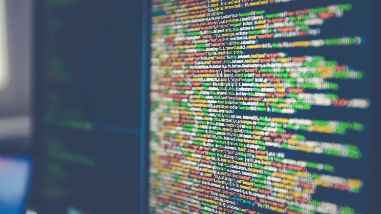 multicolored text on computer screen