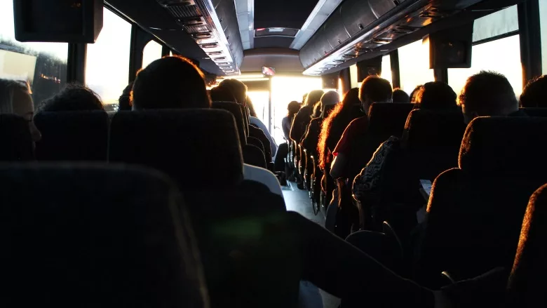 people sitting on bus