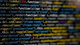 multicolored digital text