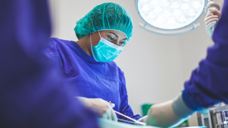 surgery staff in operating room