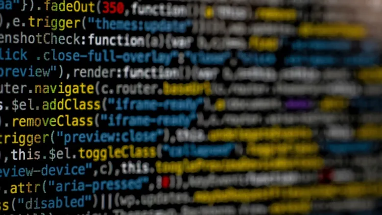 multicolored text on black computer screen