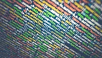 code on computer screen