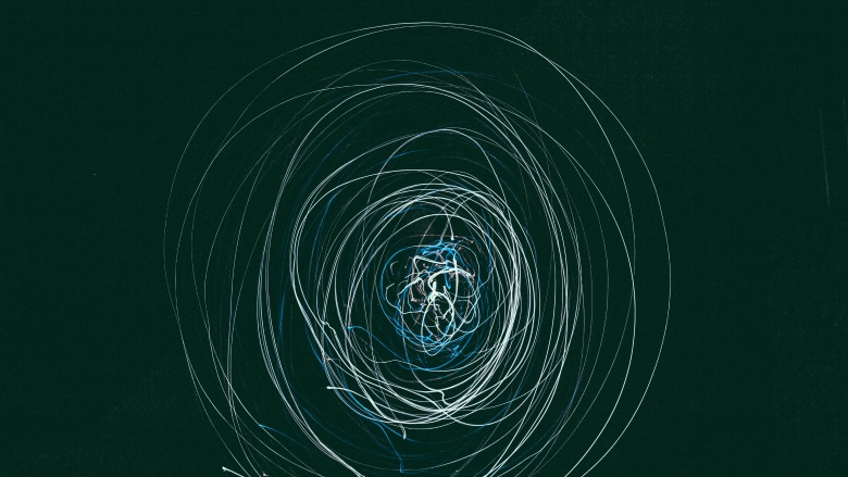 graphic with lines swirling