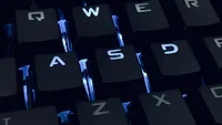 keyboard with blue light keyboard with blue light