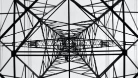 electric tower photo from the ground