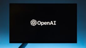 black screen with openAI logo