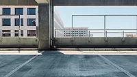 parking garage overlooking city