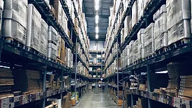 warehouse shelves