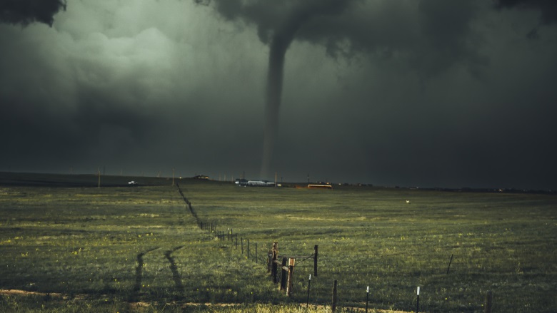 tornado out on farm