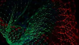 green and red lines on black screen