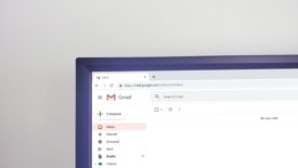 computer open to gmail