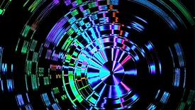 circles of colorful light