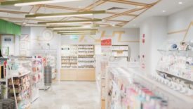 pharmacy with white walls