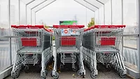 red shopping carts