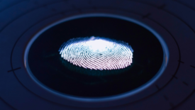 Glowing fingerprint