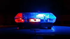 Glowing police siren