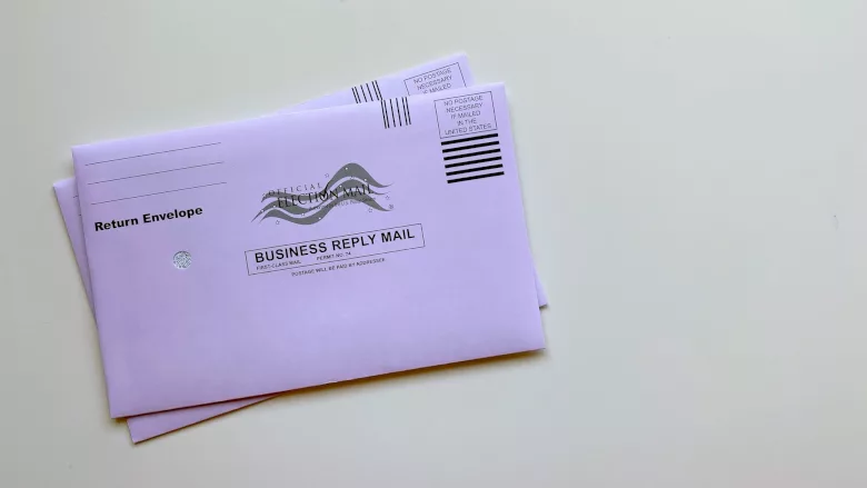 Absentee ballot return envelopes