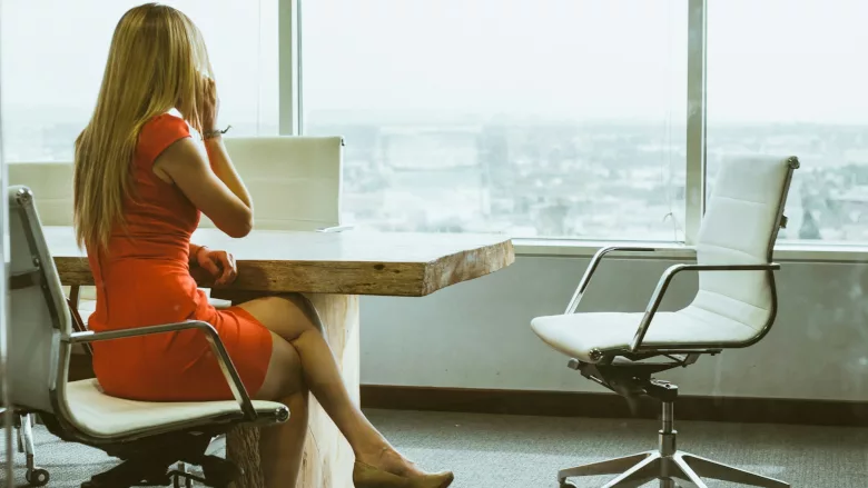 Businesswoman on phone
