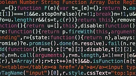 Colorful text code on black screen