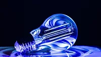 Blue lightbulb 