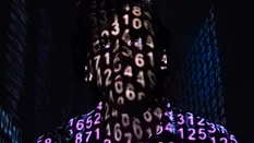 Person with lit up numbers on them 