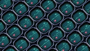 Rendered heart monitors