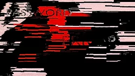 Glitched password screen