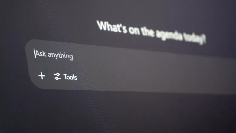 Chatbot prompt screen 