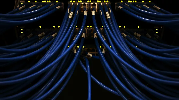 Cables plugged in 