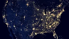 Aerial view of America 