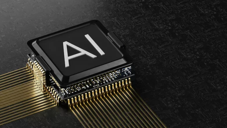 AI chip up close