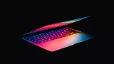 Laptop in darkness