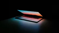Half open laptop 