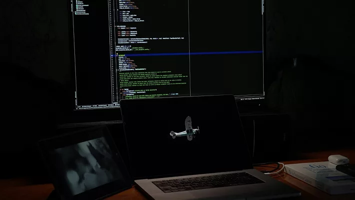 Computer and laptop 