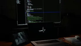 Computer and laptop 