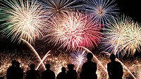 People watching fireworks 
