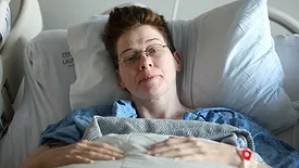Patient in bed 
