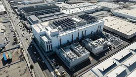 Data center facility in Vernon, California, USA.